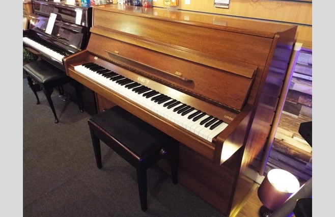 Used Knight K10 Satin Teak Upright Piano All Inclusive Package - Image 2